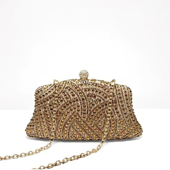 Crystal Art Deco Evening Clutch - Picture 2 of 5